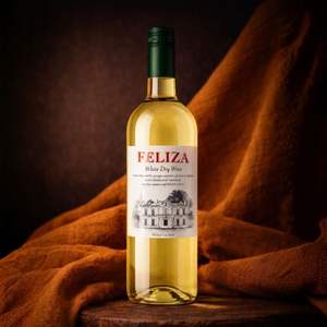 Feliza - Vino Blanco Seco Airen Macabeo 11% ABV Vino Blanco Español Fresco 750ml - Product Image 2