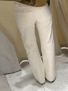 Nuevos pantalones de diseño elegante de alta calidad 100% algodón orgánico personalizar pantalones de mezclilla Pantalones de mujer transpirables de primera calidad - Product Image 4