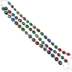 Perles lisses en turquoise Mohave arc-en-ciel AAA, pierres précieuses en turquoise en vrac pour la fabrication de bijoux, fournitures en gros - Product Image 4