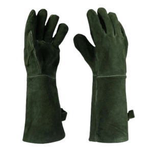 Guantes de seguridad de cuero de vaca de primera calidad, guantes de trabajo industriales resistentes al calor ignífugos, guantes de soldadura para mano - Product Image 3