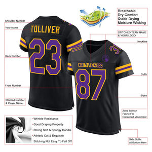 2026 nouveaux uniformes de Football américain pour les jeunes personnalisés maillot chemises de Sublimation taux de gros maillot de Football américain Service OEM - Product Image 5