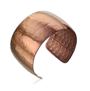 Brazalete de Cobre Natural, Accesorio de Calidad de Exportación, con Acabado Pulido y Apto para la Piel - Product Image 1