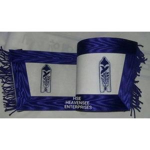 Masonic Sleeve Cuffs Hand Embroidered <b>Gold</b> Bullion Regalia Cuffs - Product Image 1