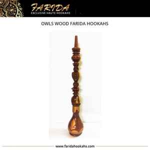 สินค้ามาใหม่ ฟาริดา ออลส์ วู้ด ลักชัวรี่ มินิ ฮุคก้า ชิชา แกะสลักด้วยมือจากทองเหลืองเคลือบเงา ปรับแต่งได้ แจกันแก้วขนาดเล็ก ขายส่ง - Product Image 3