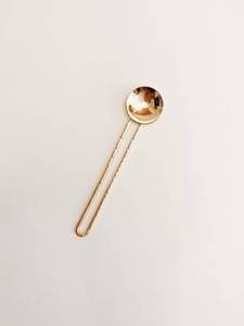Cuchara medidora con revestimiento PVD de oro rosa elegante con diseño minimalista para cubiertos de cocina, uso de mesa y horneado - Product Image 3