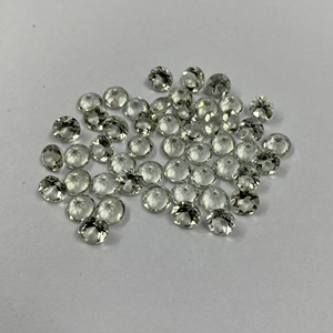 100% améthyste verte naturelle 5mm à facettes coupe ronde AAA qualité améthyste pierre précieuse semi-précieuse en vrac au prix d'usine en gros - Product Image 1