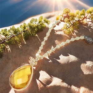 Collar con colgante facetado citrino de 7x10mm para mujer, elegante collar de piedra natal de noviembre con bisel chapado en oro de 18 quilates y cadena de caja - Product Image 6