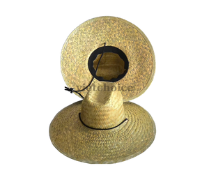 Venta al por mayor Precio competitivo Sombrero de paja Vietnam Logotipo personalizado Sombrero de vaquero para hombres Mujeres Pesca Playa Surf Salvavidas-para niños - Product Image 4