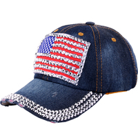 Casquette de baseball patriotique drapeau américain USA, couleurs contrastées, coton de haute qualité, tissu sportif courant, unisexe, réglable, 4 juillet
