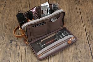 Toiletry Bag <b>Canvas</b> Valentines Day Gift Groomsmen Anniversary Dopp Kit for Men for Him LCTB-0021 - Product Image 2