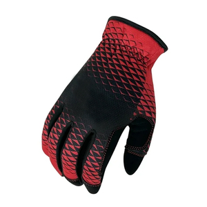 Gants de protection en cuir de vache de couleur rouge et noire Gants de travail de sécurité de soudage en cuir - Product Image 5