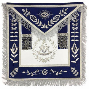 Delantal de portador estándar Artesanal de cuero hecho a medida Freemason Master Mason Grand Lodge bordado Regalia personalizable Masonic - Product Image 3