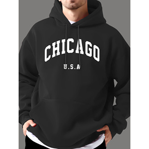 Jersey de ocio de Otoño/Invierno para hombre, prendas de punto y sudaderas estándar de un color fabricadas en China - Product Image 1