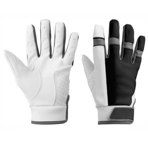 Gants de frappe de baseball à sangle courte blancs et rouges les plus vendus équipement de baseball hautement durable pour jeunes adultes - Product Image 6