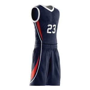 Conjuntos de Camiseta y Pantalones Cortos de Baloncesto Antibacterianos de Secado Rápido de Primera Calidad, Diseño Personalizado con Logotipo y Nombre del Equipo, Uniformes Transpirables de Poliéster - Product Image 2