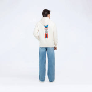 Sudadera con capucha de mezcla de algodón 100% de tamaño Regular de alta calidad con impresión de transferencia de calor Digital personalizada moda de estilo callejero - Product Image 4