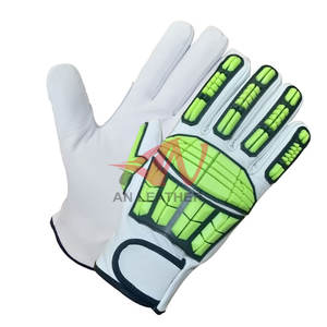 Gants anti-choc en cuir et TPR de conception avancée pour une manipulation sûre dans des conditions de travail difficiles, manipulation parfaite - Product Image 2