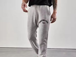 2026 pantalones de hombre Streetwear estilo recto Joggers con detalles de rayas curvas pantalones casuales de moda - Product Image 6