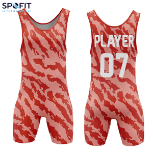 Combinaison de lutte sublimée de qualité supérieure, combinaison de lutte professionnelle pour hommes, de haute qualité, extensible et confortable pour les combats - Product Image 4