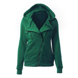 Sudadera con capucha de lana de gran tamaño para mujer, jerséis con cremallera y bolsillo cálido, Chaqueta corta transpirable y de talla grande - Product Image 4