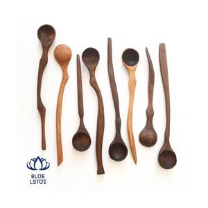 Cuchara de mango largo con logotipo personalizado, juego de utensilios de cocina antiadherente, para sopa, yogurt, pequeño, para bebé, gran oferta - Product Image 1