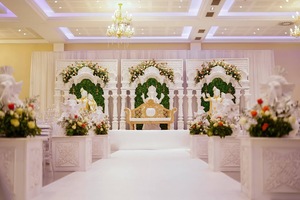 Paneles DE FONDO DE ESTILO DE BODA Maharajah Panel de escenario de boda tradicional última decoración de Panel de estilo de boda - Product Image 3