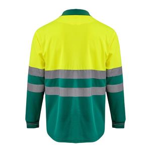 เสื้อยืดแขนยาวสำหรับทำงานผู้ชาย พิมพ์โลโก้ได้ ผลิตจากผ้าผสมคอตตอนและโพลีเอสเตอร์ เหมาะสำหรับงานก่อสร้างและโรงงาน - Product Image 2