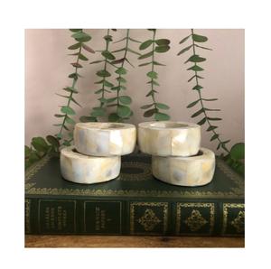 Haute Vente Nacre Ronds De Serviette Porte-Tissu Maison Restaurant Table Vaisselle Serviette Anneau Attrayant Look En Gros - Product Image 6