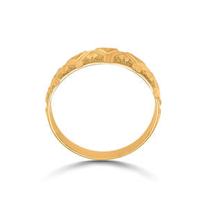 Anillo de Hombre con Circonitas y Baño de Oro de 18K para Boda - Product Image 4