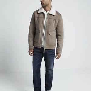 Prix raisonnable nouveauté produit à la mode veste en cuir en fausse fourrure quantité en vrac à manches longues veste en cuir pièce fraîche - Product Image 4