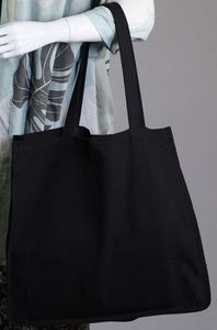 100% Organic Cotton Custom Printed Logo Reusable Shopping Tote <b>Bags</b> Personalized Eco-friendly Zipper Button Closure Promotional - Product Image 5