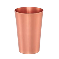 Tasse d'eau en cuivre pur de qualité assurée, en verre de Mule de moscou, pour usage domestique, tasse d'eau, prix de gros