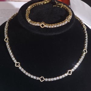 Collar de Cadena de Tenis con Diamantes de Moissanita Redondos Incoloros en Plata 925, Estilo Hip Hop, para Hombre, Mayorista de Joyería - Product Image 2