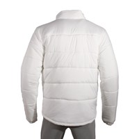 Veste imperméable coupe-vent unisexe de haute qualité en coton 100% épais, imprimée numériquement, couleur unie blanche, avec logo personnalisé OEM