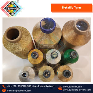 Hilo de tejer circular plano de poliéster metálico tipo Mh de alta torsión exclusivo de gran oferta para coser y tejer - Product Image 5