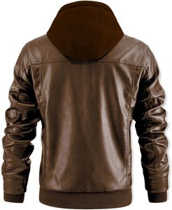 Chaqueta de Motociclista de Cuero Genuino para Hombre, Impermeable, Cortavientos, Transpirable, Anti-UV, Estilo Bomber, para Invierno, Marca SKY - Product Image 4
