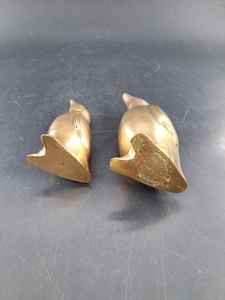 Figurine de cheval de pâturage en laiton massif vintage Sculpture animale en laiton MCM écologique décor rétro en laiton cheval de pâturage vintage - Product Image 4