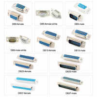 Conector VGA Durui DB-9 Macho de 9 Pines, Doble Fila, Carcasa de Acero Inoxidable, Contactos de Aleación Plateada, Rectangular, IP55, 12A, Conexiones por Cable