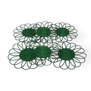 Mantel Individual de Ratán Verde Hecho de Ratán Natural para Decoración de Mesa de Comedor e Interior del Hogar - Product Image 4
