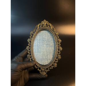 Vintage designer metal photo <b>frame</b> with handcrafted embellishments for timeless memories and sophisticated interiors - Product Image 2