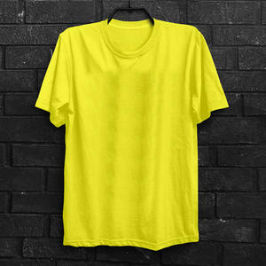 Crewneck Slim Fit 100% Cotton <b>Ring</b> Spun Combed T-Shirt - Product Image 3