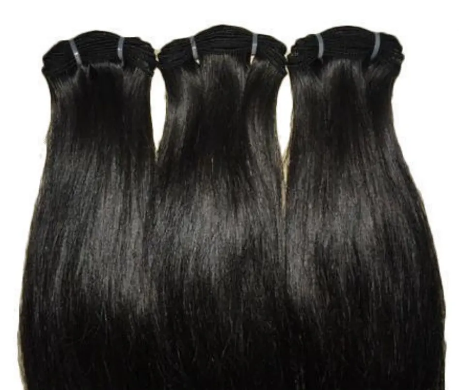 RAW HAIR BUNDLES WHOLE SALE NATURAL STRAIGHT BUNDLES FROM INDIA