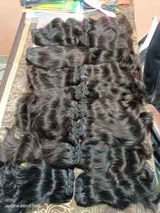 Extensiones de cabello humano rizado natural alineado cutícula de calidad superior de larga duración suave Virgen del sur de la India paquetes al por mayor - Product Image 6