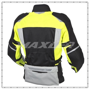 2025 New Arrival Custom Men's Motorcycle <b>Jacket</b> Long Sleeves Black <b>Grey</b> Combo Rural IV Men's Motorbike Textile Auto Racing Wear - Product Image 3