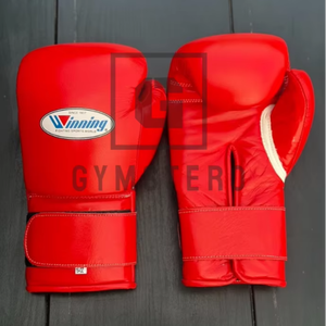 Gants de boxe de qualité supérieure, respirants, personnalisables pour la fermeture, en cuir véritable de haute qualité pour les arts martiaux - Product Image 1