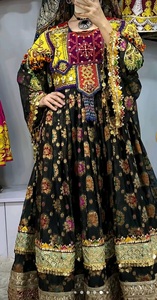 Robe de mariage afghane traditionnelle de qualité supérieure Service OEM Ensembles robe afghane vintage 2 pièces robe longue et pantalon - Product Image 2