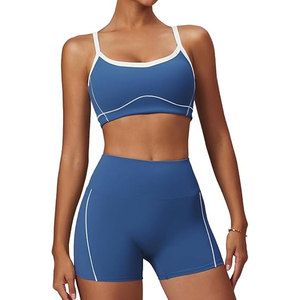 Diseñador de lujo de las mujeres 2025 Eco-Friendly Yoga Gear transpirable Fitness Shorts Logo frontal bajo cierre elástico sólido lavado - Product Image 1