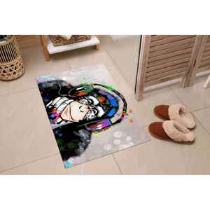 Alfombra estampada - Alfombra Banksy Thinking Monkey, alfombra con diseño de animales, alfombra para dormitorio, regalo para él, alfombra suave con pelo largo - Product Image 5