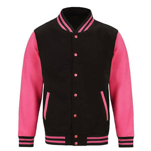 OEM Manufacture Custom logo Blank Plain <b>Varsity</b> <b>Jacket</b> Leather Sleeve Chain Chenille Embroidery <b>Vintage</b> Letterman <b>Varsity</b> <b>Jacket</b> - Product Image 3