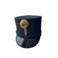 Reproducción Clásica Austro-Húngara de la Primera Guerra Mundial, Gorra Kepis con Encaje, Sombrero de Fiesta, Acabado de Tela de Primera Calidad